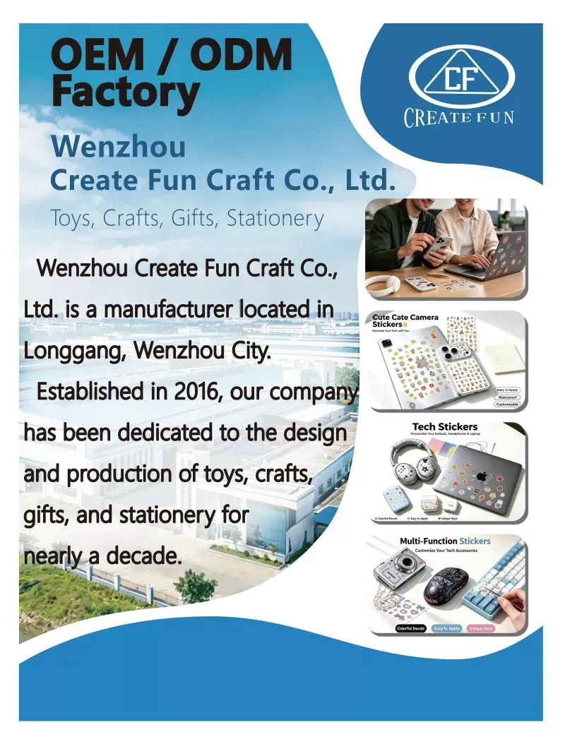 Wenzhou ສ້າງ Fun Craft Co., Ltd ສ່ອງແສງໃນງານ Expo ທົ່ວໂລກ: ທົດສະວັດຂອງນະວັດຕະກໍາໃນສະຕິກເກີທີ່ກໍາຫນົດເອງແລະເຄື່ອງຫຼິ້ນ DIY